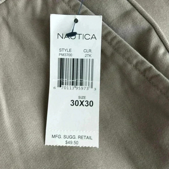 Nautica Men's Classic Fit Twill Men's Trousers Size 30x30 - Picture 14 of 16